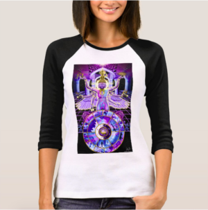 The Infinite Self and the Wheel of Life Women's Raglan T-shirt