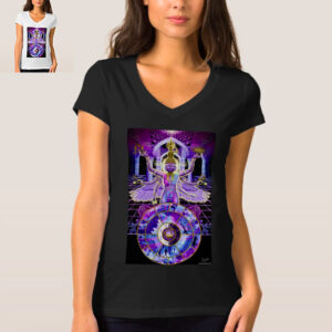 The Infinite Self and the Wheel of Life Women's T-shirt (Black and White Options)