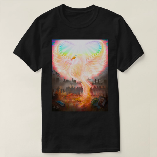 Phoenix of Higher Consciousness Men's T-Shirt - Image 2