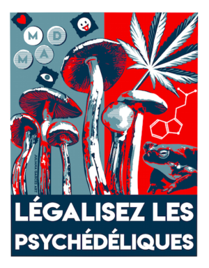 Legalize Psychedelics French 11 x 14 Print