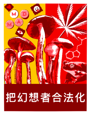 Legalize Psychedelics Chinese 11 x 14 Print