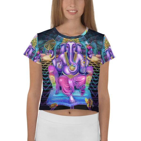 Remover of Obstacle All-Over Print Crop Tee