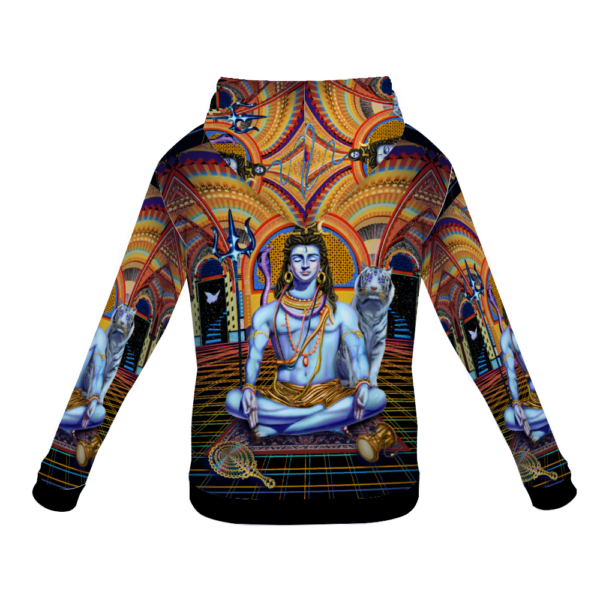 Shiva Thick Hoodie Unisex All Over Print - Image 2