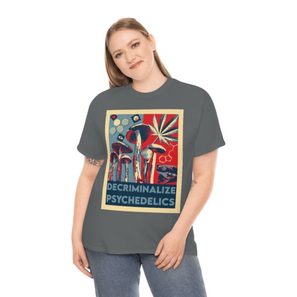 Decriminalize Psychedelics Unisex Cotton Tee 8 Color Options - Image 67