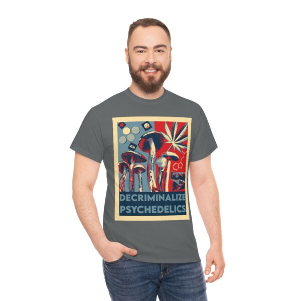 Decriminalize Psychedelics Unisex Cotton Tee 8 Color Options - Image 68