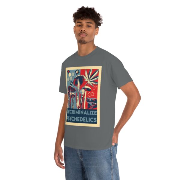 Decriminalize Psychedelics Unisex Cotton Tee 8 Color Options - Image 69