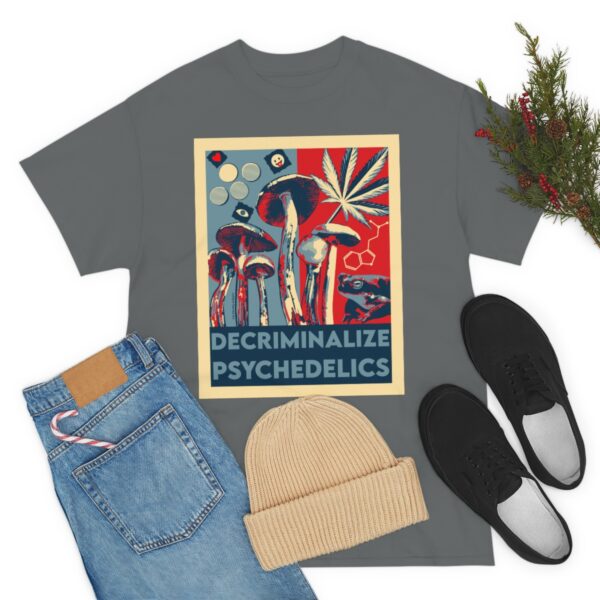 Decriminalize Psychedelics Unisex Cotton Tee 8 Color Options - Image 71