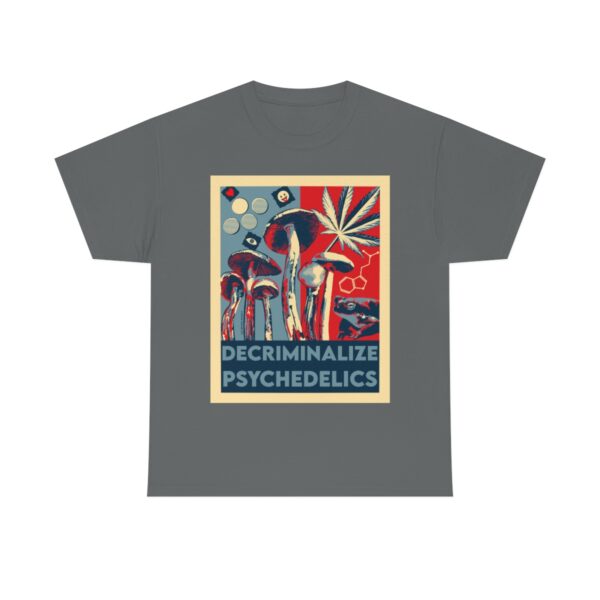 Decriminalize Psychedelics Unisex Cotton Tee 8 Color Options - Image 64