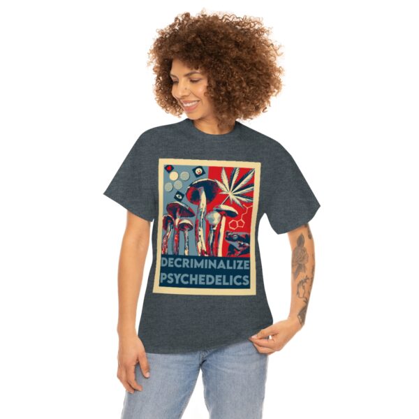 Decriminalize Psychedelics Unisex Cotton Tee 8 Color Options - Image 57