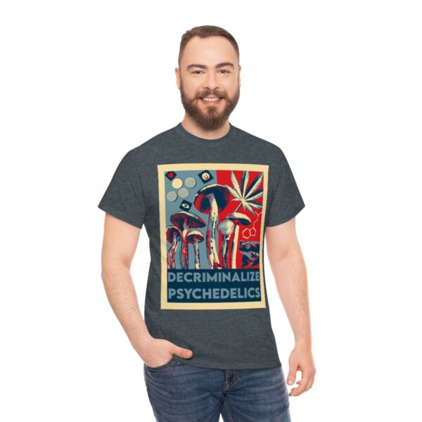 Decriminalize Psychedelics Unisex Cotton Tee 8 Color Options - Image 59