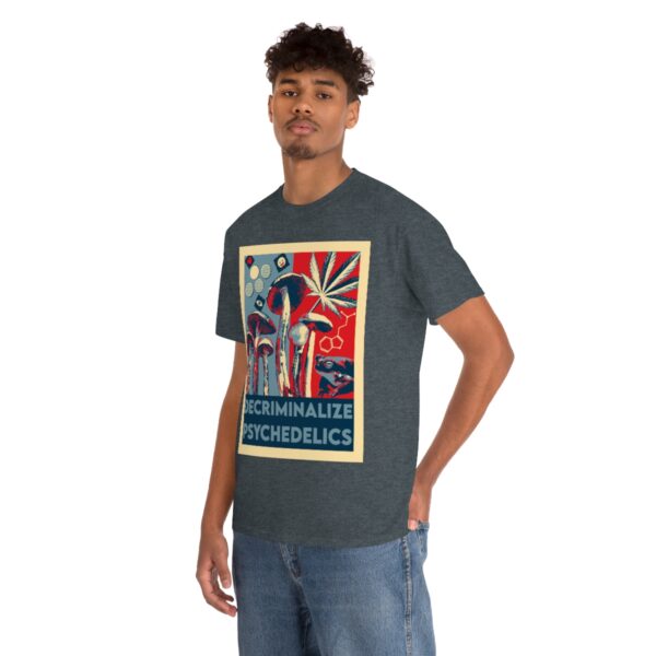 Decriminalize Psychedelics Unisex Cotton Tee 8 Color Options - Image 60