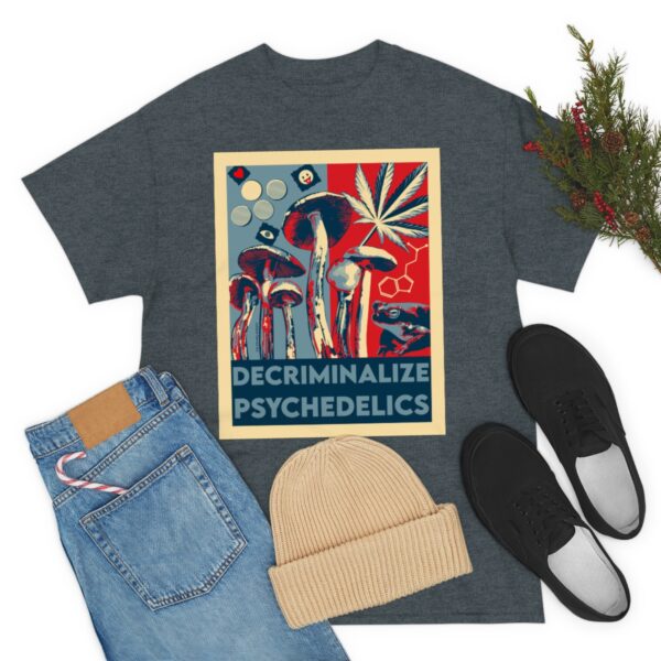 Decriminalize Psychedelics Unisex Cotton Tee 8 Color Options - Image 62