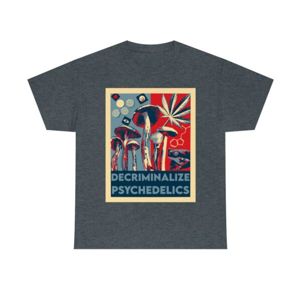 Decriminalize Psychedelics Unisex Cotton Tee 8 Color Options - Image 55