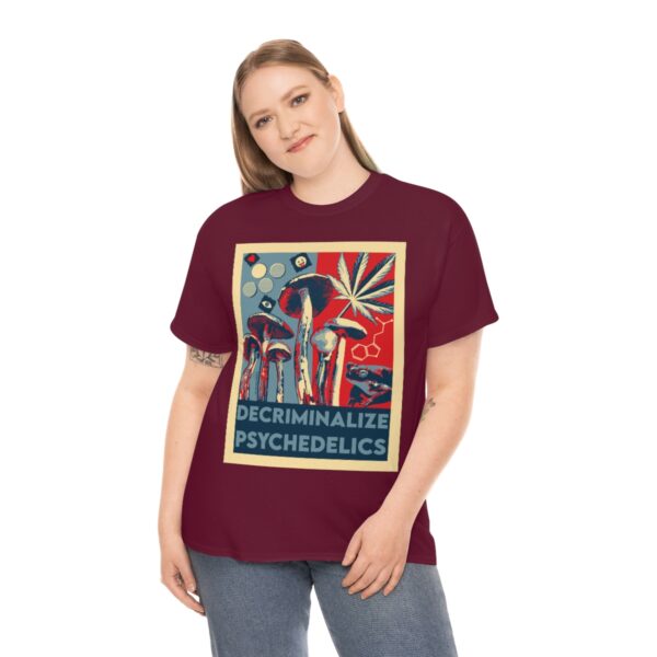 Decriminalize Psychedelics Unisex Cotton Tee 8 Color Options - Image 40