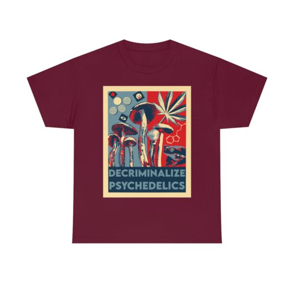 Decriminalize Psychedelics Unisex Cotton Tee 8 Color Options - Image 37