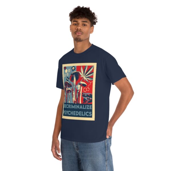 Decriminalize Psychedelics Unisex Cotton Tee 8 Color Options - Image 87