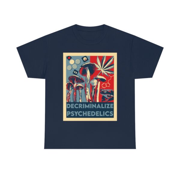 Decriminalize Psychedelics Unisex Cotton Tee 8 Color Options - Image 82