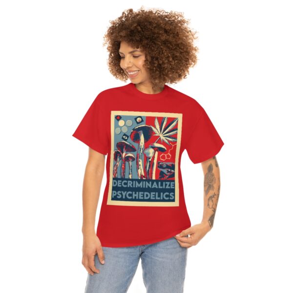 Decriminalize Psychedelics Unisex Cotton Tee 8 Color Options - Image 102