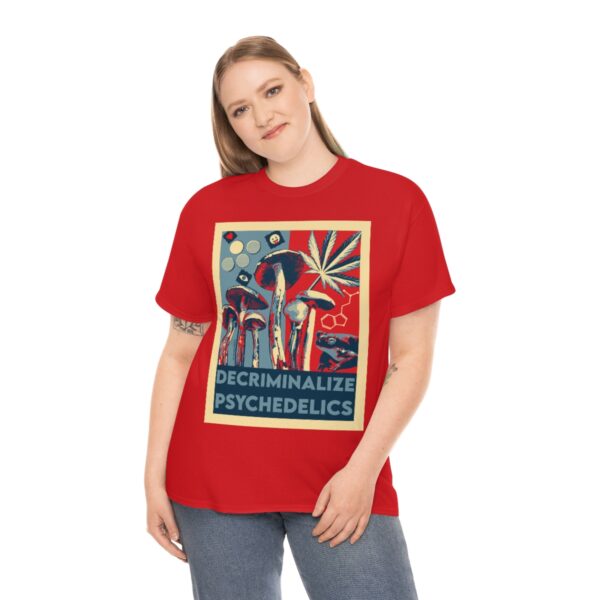 Decriminalize Psychedelics Unisex Cotton Tee 8 Color Options - Image 103