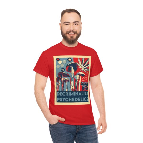 Decriminalize Psychedelics Unisex Cotton Tee 8 Color Options - Image 104