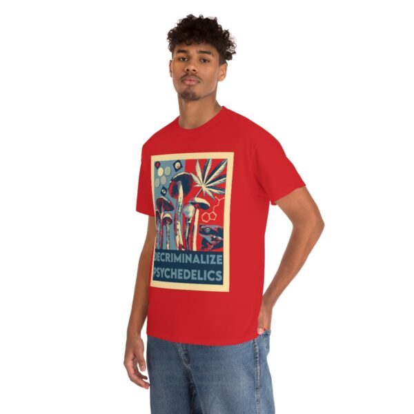 Decriminalize Psychedelics Unisex Cotton Tee 8 Color Options - Image 105