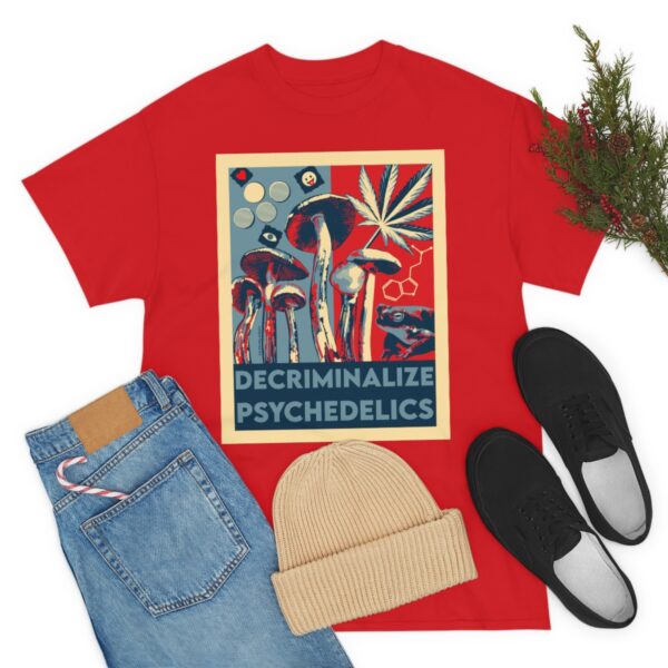 Decriminalize Psychedelics Unisex Cotton Tee 8 Color Options - Image 107
