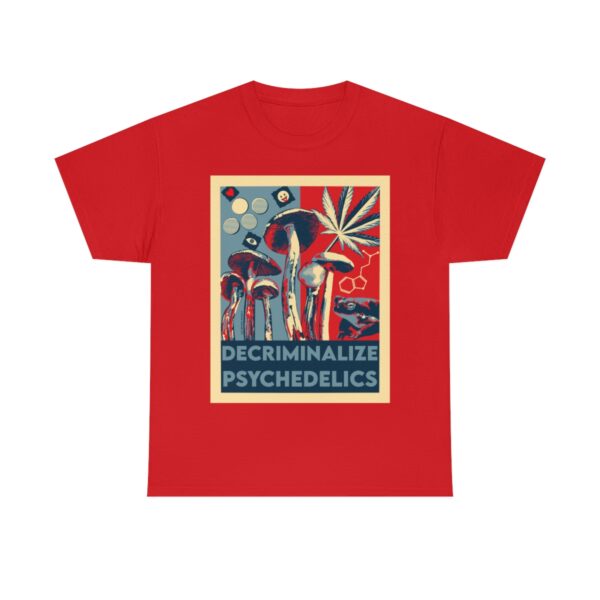 Decriminalize Psychedelics Unisex Cotton Tee 8 Color Options - Image 100