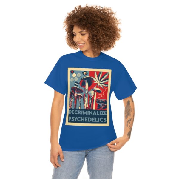 Decriminalize Psychedelics Unisex Cotton Tee 8 Color Options - Image 75