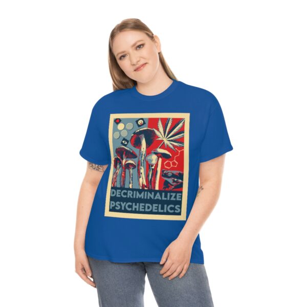 Decriminalize Psychedelics Unisex Cotton Tee 8 Color Options - Image 76