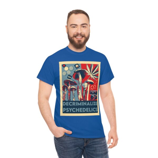 Decriminalize Psychedelics Unisex Cotton Tee 8 Color Options - Image 77