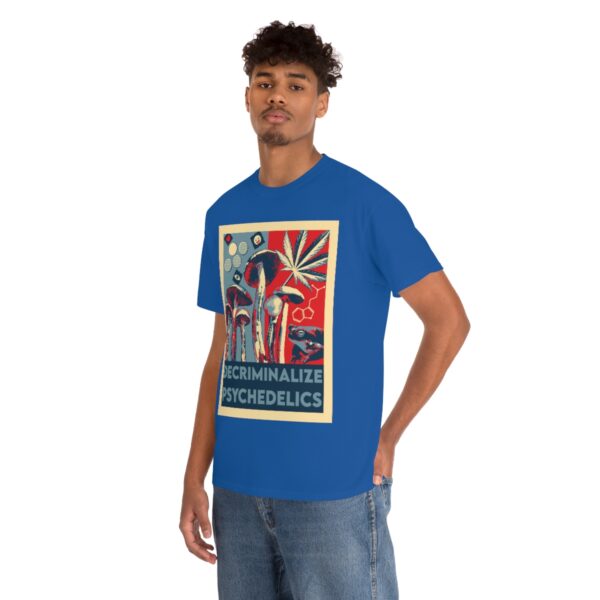 Decriminalize Psychedelics Unisex Cotton Tee 8 Color Options - Image 78