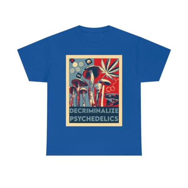 Decriminalize Psychedelics Unisex Cotton Tee 8 Color Options - Image 73