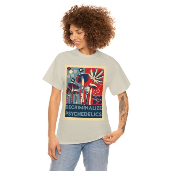 Decriminalize Psychedelics Unisex Cotton Tee 8 Color Options - Image 21