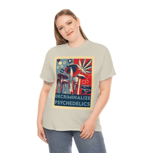 Decriminalize Psychedelics Unisex Cotton Tee 8 Color Options - Image 22