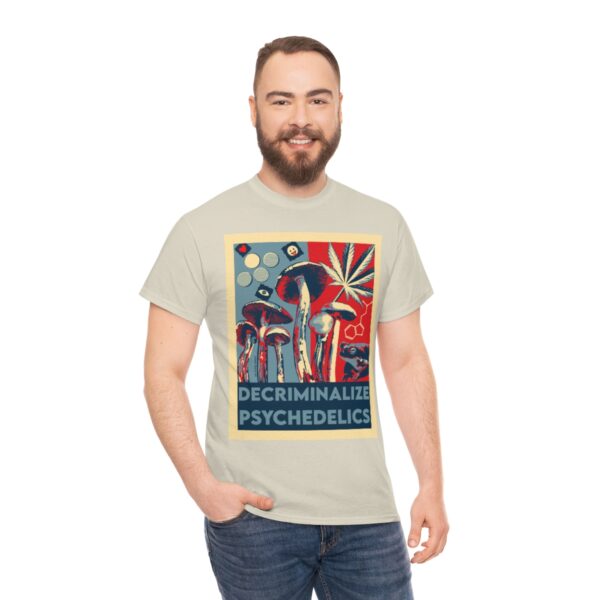 Decriminalize Psychedelics Unisex Cotton Tee 8 Color Options - Image 23