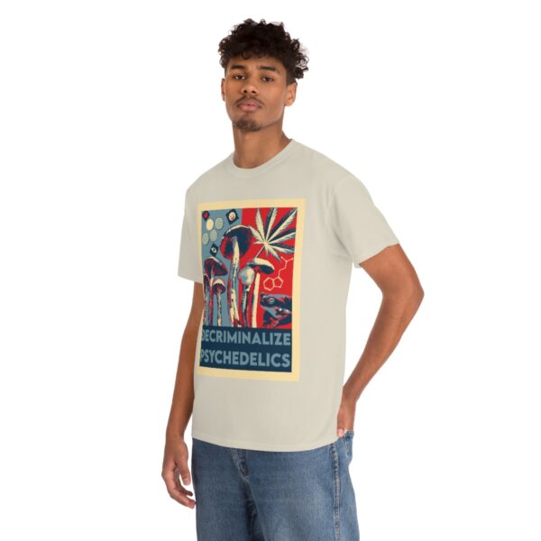Decriminalize Psychedelics Unisex Cotton Tee 8 Color Options - Image 24