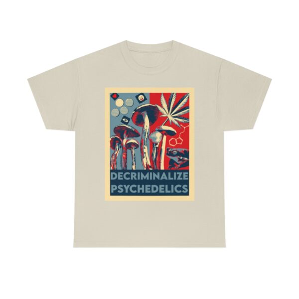 Decriminalize Psychedelics Unisex Cotton Tee 8 Color Options - Image 19