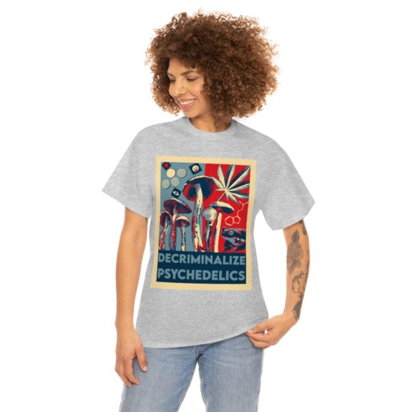 Decriminalize Psychedelics Unisex Cotton Tee 8 Color Options - Image 30