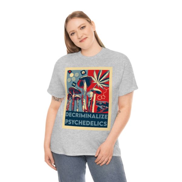 Decriminalize Psychedelics Unisex Cotton Tee 8 Color Options - Image 31