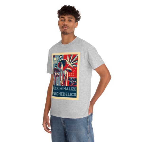 Decriminalize Psychedelics Unisex Cotton Tee 8 Color Options - Image 33