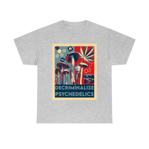 Decriminalize Psychedelics Unisex Cotton Tee 8 Color Options - Image 28
