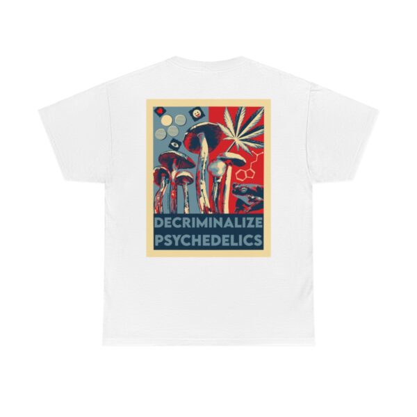 Decriminalize Psychedelics Unisex Cotton Tee 8 Color Options - Image 11