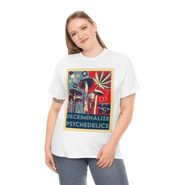 Decriminalize Psychedelics Unisex Cotton Tee 8 Color Options - Image 13