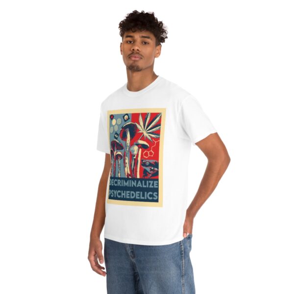 Decriminalize Psychedelics Unisex Cotton Tee 8 Color Options - Image 15