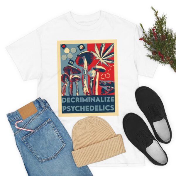 Decriminalize Psychedelics Unisex Cotton Tee 8 Color Options - Image 17
