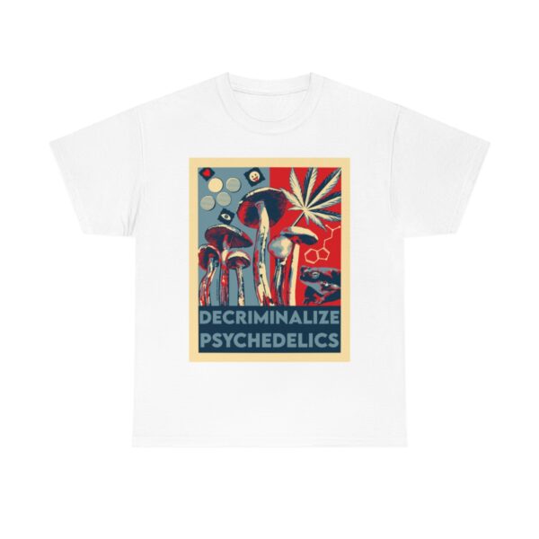 Decriminalize Psychedelics Unisex Cotton Tee 8 Color Options - Image 10
