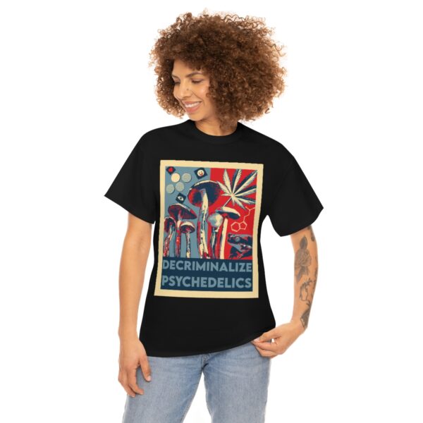 Decriminalize Psychedelics Unisex Cotton Tee 8 Color Options