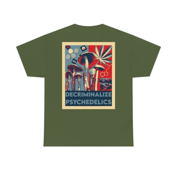 Decriminalize Psychedelics Unisex Cotton Tee 8 Color Options - Image 47