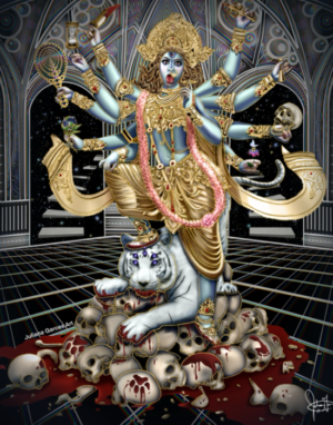 Kali-Durga 5 1/2 Ft Original