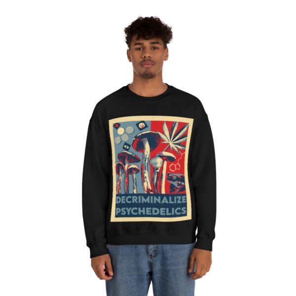 Decriminalize Psychedelics Unisex Sweatshirt 5 Colors - Image 5